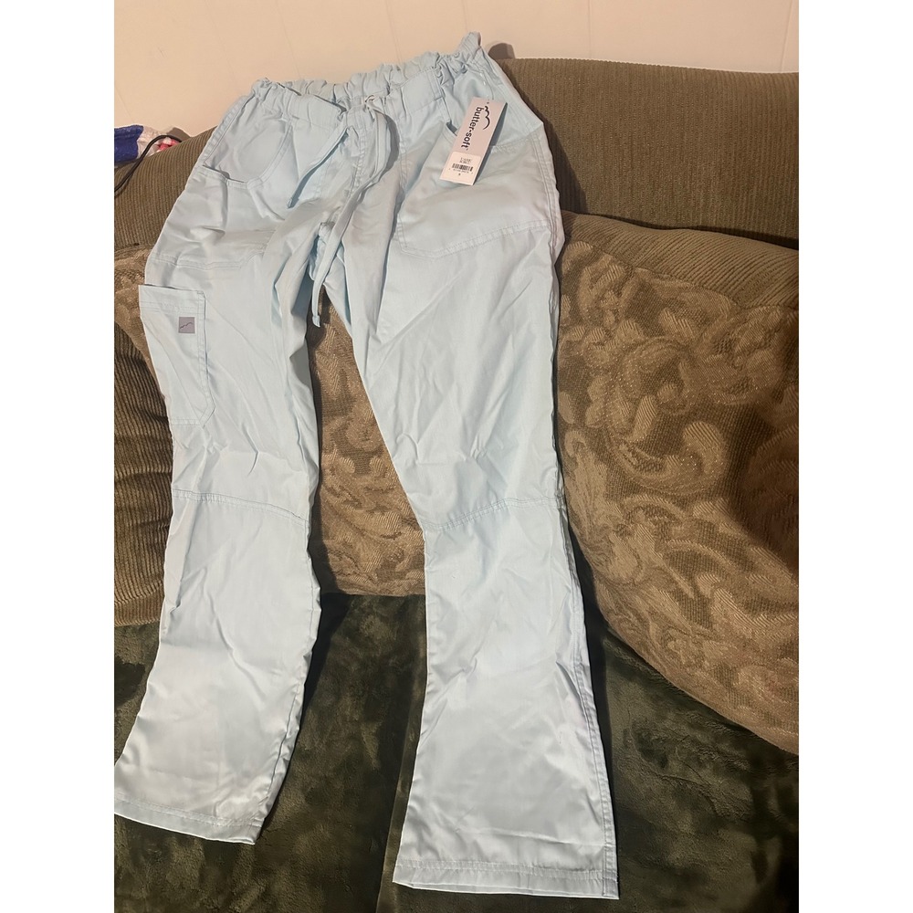 Butter-Soft Scrubs by UA Women Small Light Blue Cargo Scrub Pants NWT bundle x4
